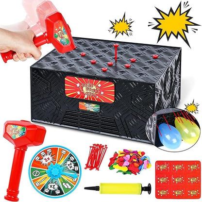 LovesTown Balloon Pop Game, Blast Box Board Games for Family Night Juegos De Mesa Birthday Gifts Party Supplies for Adults and Kids