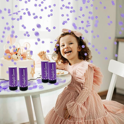 Party Confetti for Wedding Birthday Graduation Baby Shower Anniversary Christmas New Year's Kids Fun Party Supplies Decorations and Favors (Purple)