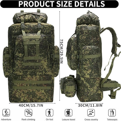 100L Camping Hiking Backpack,Molle military Tactical rucksack backpack,Waterproof Lightweight Hiking Backpack