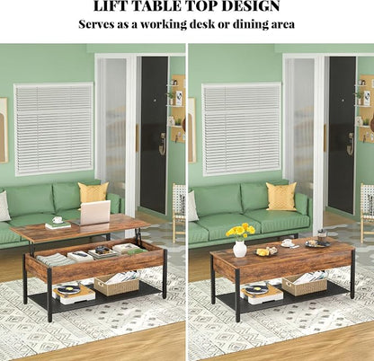 Homieasy 41.7" Lift Top Coffee Table