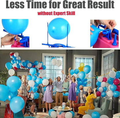 Balloon Pump Electric, Electric Air Pump Replace Manual Balloon Hand Pump, US Standard Plug Balloon Inflator Pump Electric with Dual Nozzles for Balloon Arch, Balloon Stand, Party Decorations