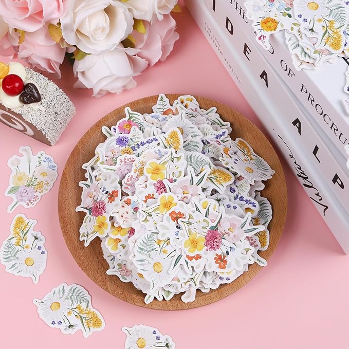 Rngmsi Wildflower Party Confetti - 240PCS Scatter Paper Table Decor for Baby Shower, Wedding, Bridal Shower - Floral Flowers Decoration Supplies