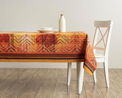 Maison d' Hermine Table Cloth Rectangle Table 100% Cotton 70 x 120 Inches Fall Tablecloth Reusable Everyday Use for Thanksgiving Christmas Decorations Dining Farmhouse Party (Thanksgiving Tartan)