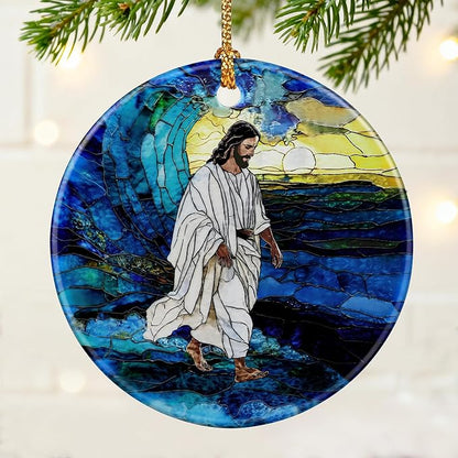 Jesus Christ Ornament | Christmas Ornaments, Christian Christmas Decorations, Hanging Ornaments for Tree | God Jesus Home Decor | Christian Gifts, Religious Gifts, Gift Exchange Ideas
