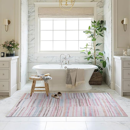 Fame Living Washable Area Rug. Modern Farmhouse. Vintage. Turkish. Bohemian. Distressed. Oriental. Traditional. Rugs for Living Room. Dining. Bedroom. Office. Entryway. Foyer. (865MM, 9' x 12')