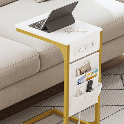 TUTOTAK C Shaped End Table