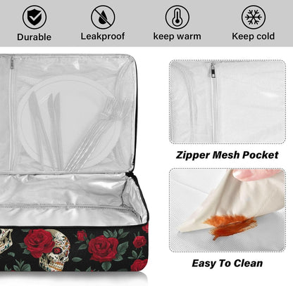 Casserole Carriers for Hot or Cold Food Reusable Casserole Dish Carrier Insulated Thermal Large Capacity Durable Perfect for Party Camping Family Gatherings Yellow Fish