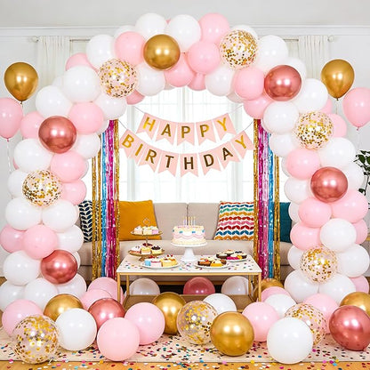 White Balloons, 60 PCS White Balloons 12 inch Latex Balloon for Birthday Party Decoration, Wedding, Baby Shower, Anniversary, Bridal Shower, Holiday Decoration and Balloon Garland