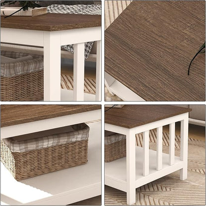 ChooChoo Farmhouse Coffee Table, 40 Inch