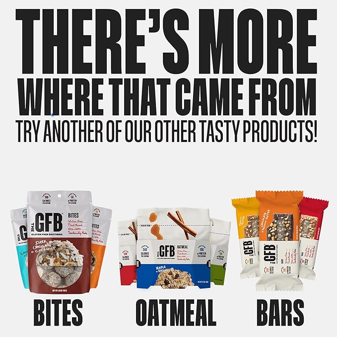 The GFB Variety Pack Protein Bars - Gluten Free, Plant Based, Non GMO, Sustainably Made – Ridiculously Tasty, Healthy, Vegan, Nutrition Snack Protein Bars, 2.05 oz (10 Count)