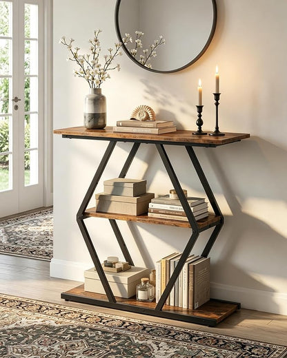 CHOEZON 3-Tier Console Table, Entryway Table, Sofa Table