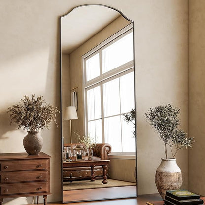 Full Length Mirror,Full Body Mirrors with Stand,32 x 71 Inch Wall Mirror Full Length for Bedroom Living Room Black