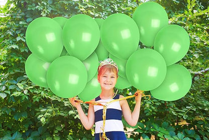 Treasures Gifted Light Green Balloons - Lime Green Balloons - Latex Party Balloons - Neon Green Balloons 12 Inch - Premium Large Green Balloons - Apple Green Balloons - 100 Balloons Bulk