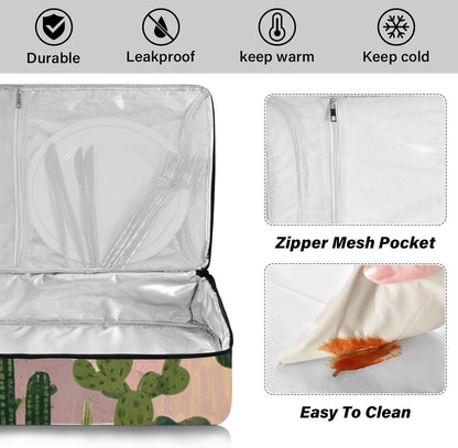 Casserole Carriers for Hot or Cold Food Reusable Casserole Dish Carrier Insulated Thermal Large Capacity Durable Perfect for Party Camping Family Gatherings Yellow Fish