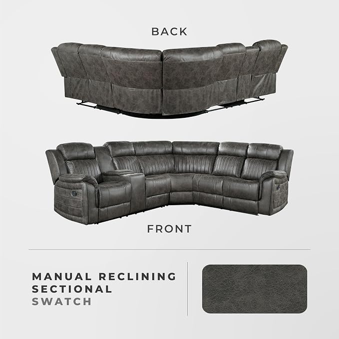 Lexicon Reclining Sectional Couches