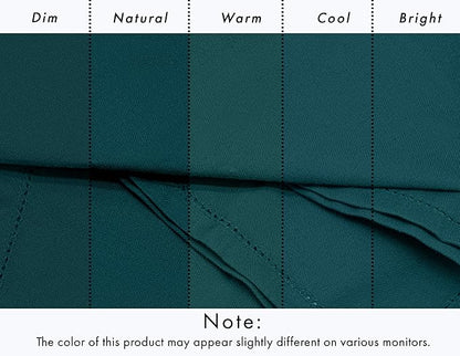 Ruvanti Cloth Napkins Set of 12, 100% Cotton High GSM 18x18 Inches, Hem Stitched Corners, Soft, Washable, Highly Durable & Absorbent, Perfect for Parties, Christmas, Thanksgiving Dinners – Deep Teal