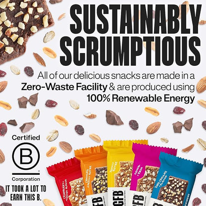 The GFB Variety Pack Protein Bars - Gluten Free, Plant Based, Non GMO, Sustainably Made – Ridiculously Tasty, Healthy, Vegan, Nutrition Snack Protein Bars, 2.05 oz (10 Count)