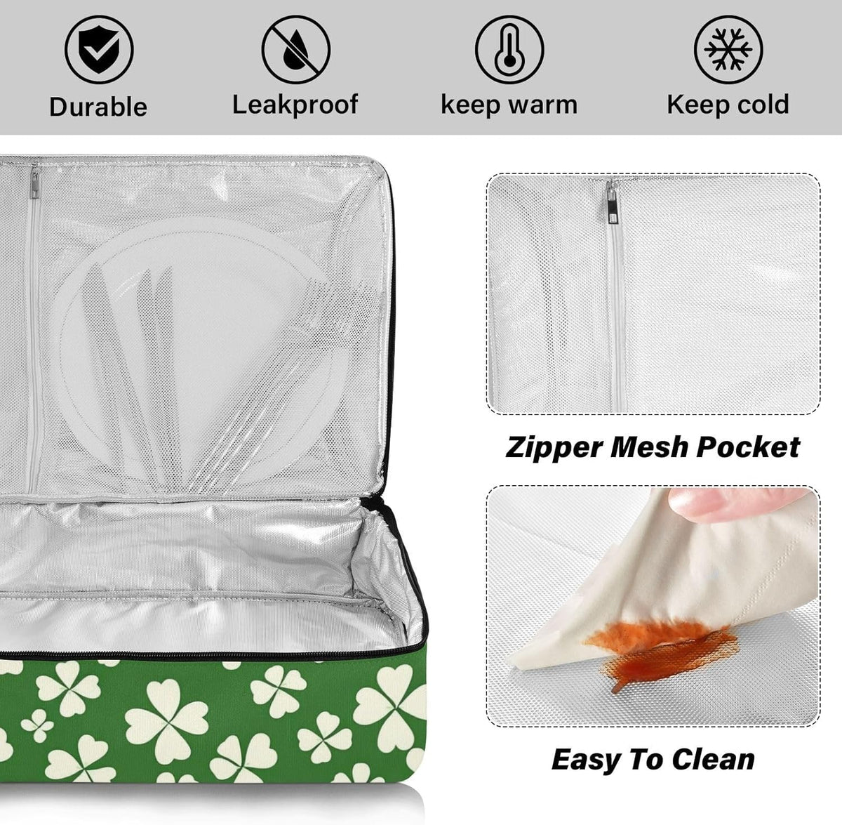 Casserole Carriers for Hot or Cold Food Reusable Casserole Dish Carrier Insulated Thermal Large Capacity Durable Perfect for Party Camping Family Gatherings Yellow Fish