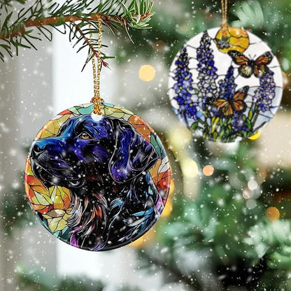 Black Labrador Retriever Ornament, Christmas Ornament – Christmas Tree Decor, Holiday Decoration, Stocking Stuffer, Festive Gift Idea, Gifts for Dog Lover, Dog Owner, Friends, and Family