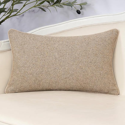 Yangest Neutral Floral Pillow Cover 12 x 20 Inches, Vintage Chenille Rectangle Throw Pillow Cover Soft Decorative Farmhouse Accent Couch Pillow Cover for Living Room Bedroom, Green