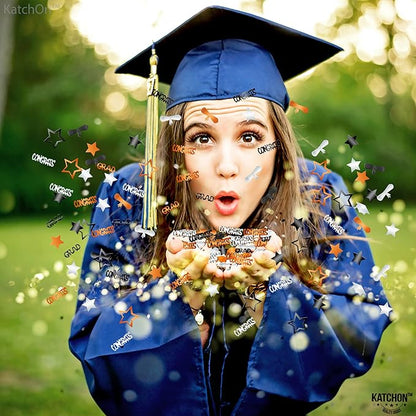 Graduation Decorations 2026 | Congrats Grad Confetti 2026 - Pack of 1000 | Graduation Confetti for Graduation Decorations 2026, Graduation Confetti 2026, 2026 Graduation Table Decorations, KatchOn