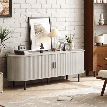 ONBRILL 63" TV Stand with Power Outlet