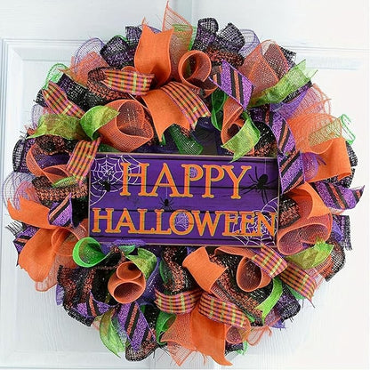 5 Rolls Fall Mesh Ribbon for Wreath, 10 Inch x 30FT Per Roll Metallic Foil Deco Mesh Rolls Natural Orange Gold Green Brown Decorative Mesh for Fall Thanksgiving Halloween Home Party Decor