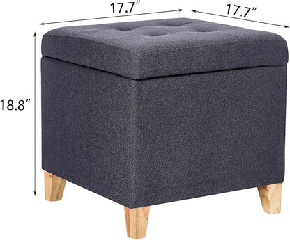 Adeco Storage Ottoman Bench