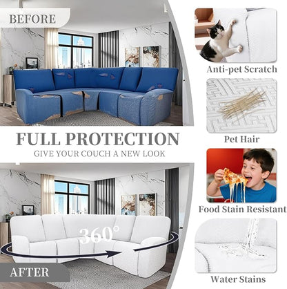 100% Waterproof Sectional Recliner Couch Covers