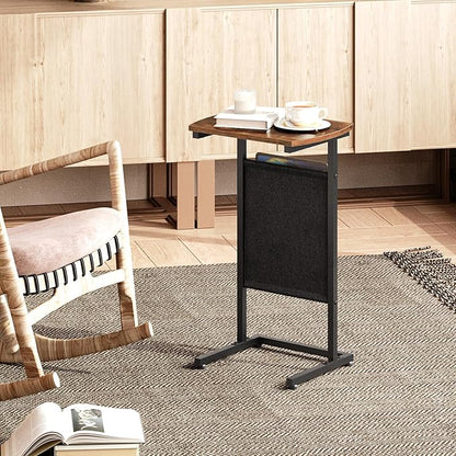 HOOBRO C Shaped End Table, 28.3" Side Table