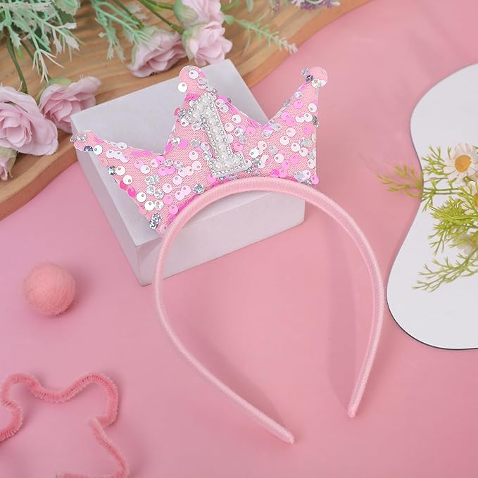 Pink Birthday Headband For Princess