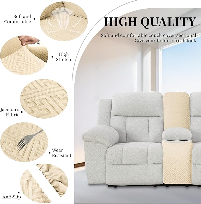 100% Waterproof Sectional Recliner Couch Covers