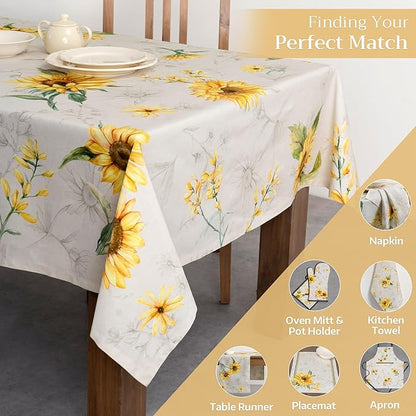 Maison d' Hermine Table Cloth Rectangle Table 100% Cotton 70 x 90 Inches Tablecloth Reusable Decorative for Dining Room Farmhouse Home Valentines Day Decorations Spring Summer - Candice