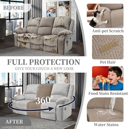 100% Waterproof Sectional Recliner Couch Covers