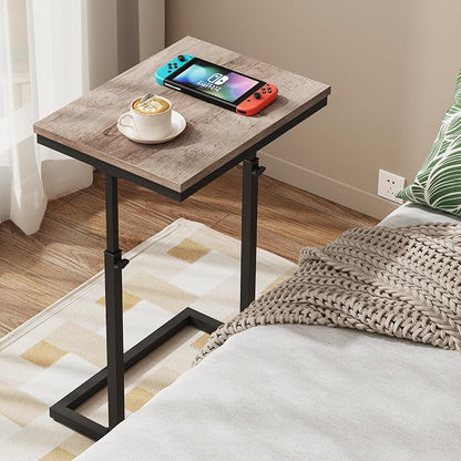 TUTOTAK End Table, Side Table, Tall Couch Table, Sofa Table, Living Room