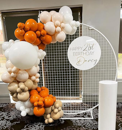 Burnt Orange Balloons Garland Arch Kit Dark Orange Balloon Different Sizes 12Inch 5Inch Fall Balloons for Thanksgiving/Baby Shower Party Decorations