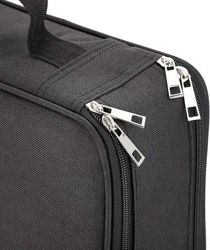 BTSKY Colored Pencil Case 360 Slots Pencil Bag Organizer High Capacity Holder with Double Zippers Multilayer Compatible with Crayola Colored Pencils Watercolor Pens & Gel Pens Black