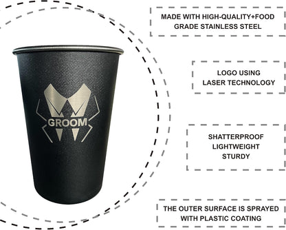 TEAM GROOM Groomsmen Gifts Cups 8 pcs Bachelor Party Favors Groomsmen Tumblers(LJ-Bold)