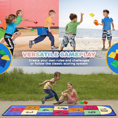 TOY Life Bean Bags Toss Carnival Games, Cornhole, Outdoor Toys for Kids Ages 4-8, Backyard Game Sports & Outdoor Play, Outside Toys for Ages 5-7, Family Lawn Yard Games Birthday Party, Gift for Boys