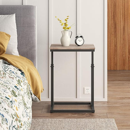 TUTOTAK End Table, Side Table, Tall Couch Table, Sofa Table, Living Room
