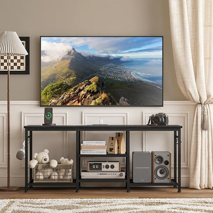 YGEOMER TV Stand for Tvs Up to 55 Inch, Entertainment Center