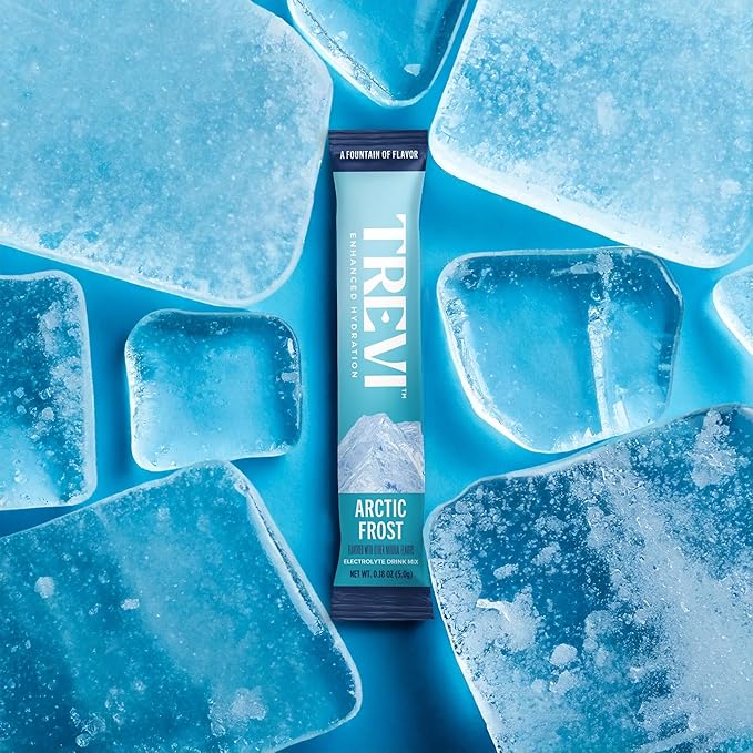 TREVI™ Sugar Free Electrolytes - Drink Mix Hydration Powder Packets - 8 Count - Arctic Frost