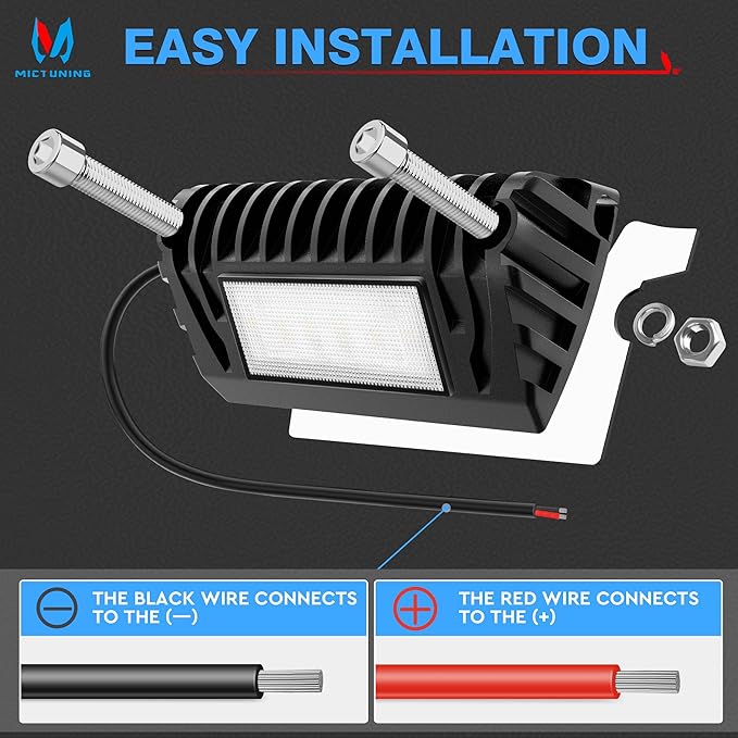 MICTUNING RV Exterior Porch Utility Light 12V Awning Lights | Replacement Lighting for RVs Trailers Campers