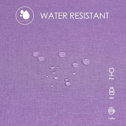 BALCONY & FALCON Table Cloth for 6 Foot Rectangle Tables – Waterproof, Wrinkle-Free Farmhouse Tablecloth for Dining, Kitchen, Wedding, Baby Shower & Spring Holiday Gatherings (Lavender, 55" x 95")