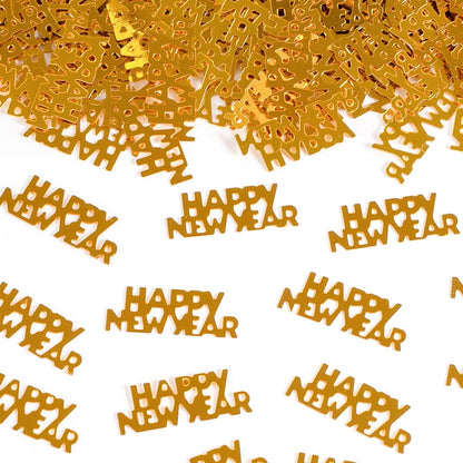 500 Pcs New Year Confetti, Gold 2026 Table Shiny Confetti Glitter for Happy New Year Decorations 2026 New Years Eve Table Decorations