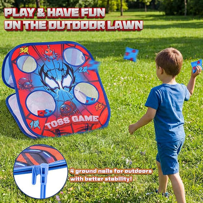 Bean Bag Toss Game for Kids - Cornhole Board Outdoor Toys for Toddlers -Party Activities Carnival Outside Yard Backyard Beach Lawn Games Toy for Kid Boys Girls Age 3 4 5 6 7 8 Year Old Birthday Gifts