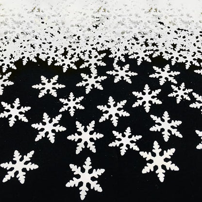 Snowflake Confetti Merry Christmas Max Holiday Party Decoration Table Scatters Confetti Metallic Foil for New Year Wedding Birthday Baby Shower Bridal Shower Festival Theme Party Table Decorations