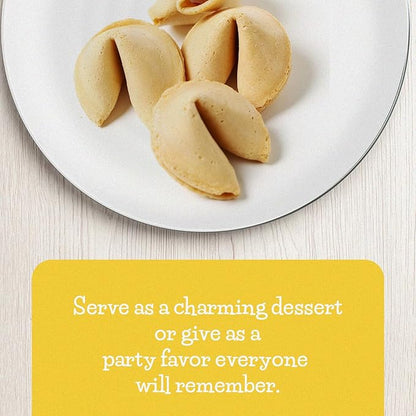 Fortune Cookies | Individually Wrapped Fortune Cookies for Christmas, Parties, Weddings, Events, and Celebrations with Fun Fortunes (100 Pack)