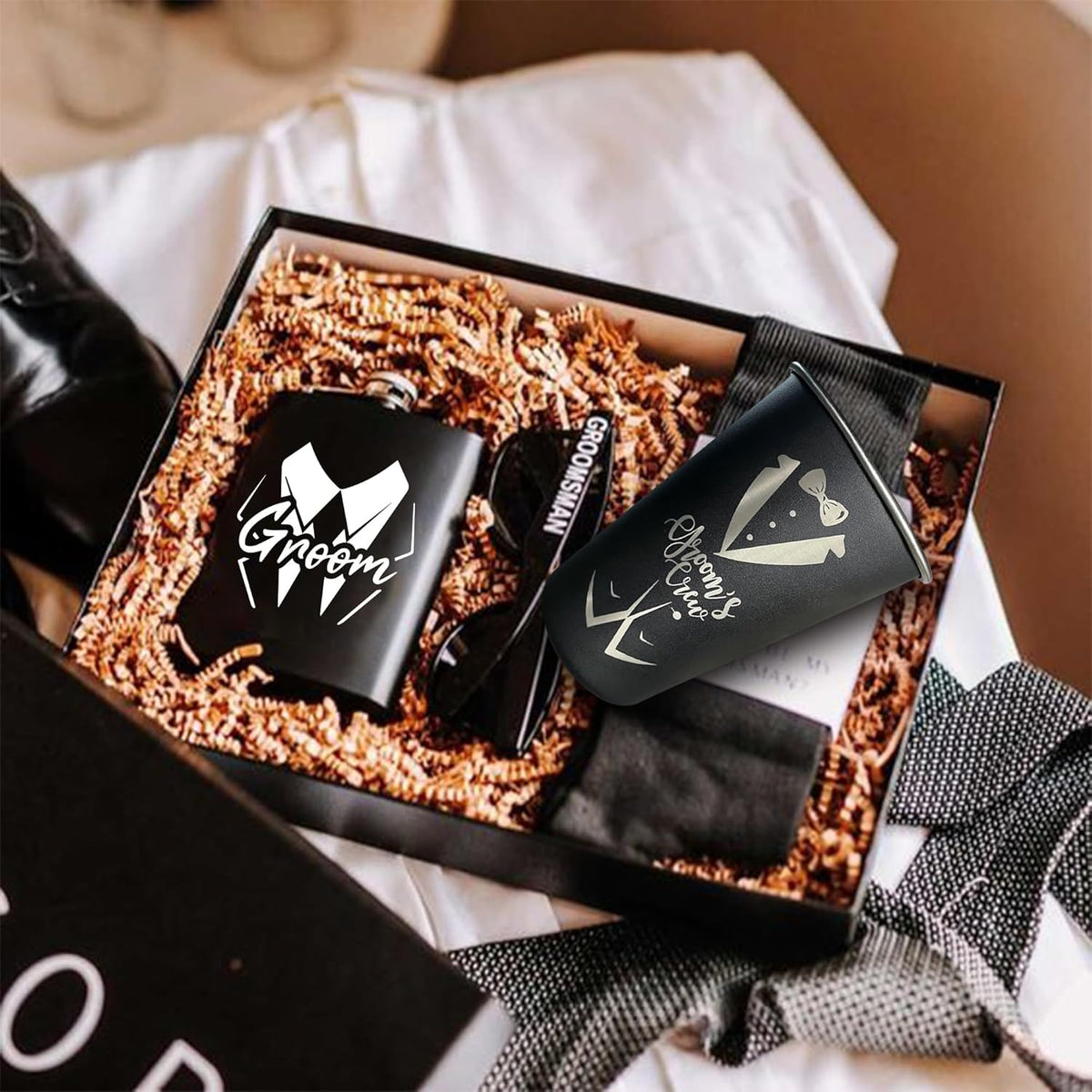 TEAM GROOM Groomsmen Gifts Cups 8 pcs Bachelor Party Favors Groomsmen Tumblers（Groom s Crew）