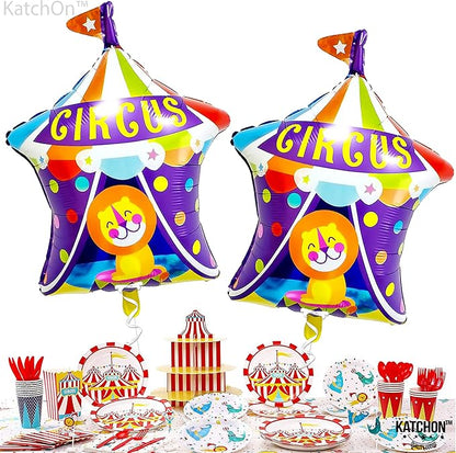 Circus Balloons for Carnival Theme Party Decorations - 30 Inch | Circus Tent Balloon for Circus Theme Party Supplies | Circus Canopy Balloons for Circus Theme Party Decorations | Carnival Balloons